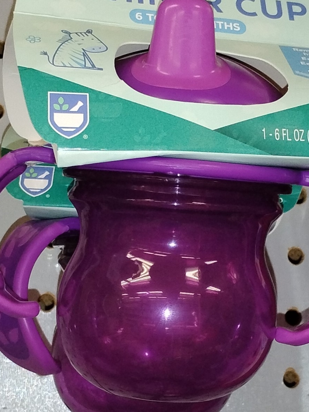Toddler Sippy Cup - Purple - Baby Cup with Handles